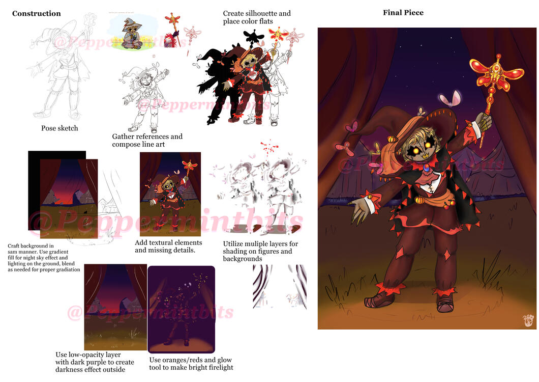 Creating a fairground portrait scene